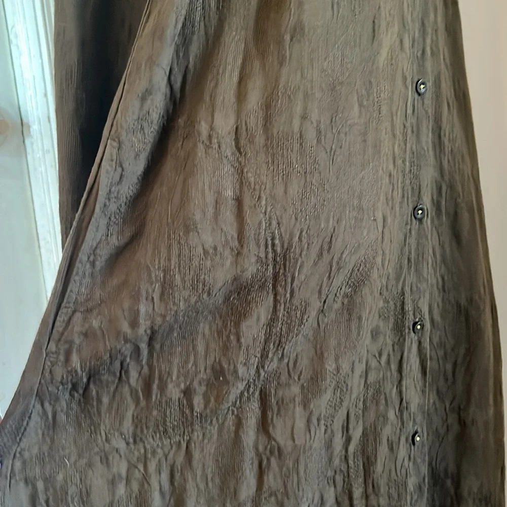 Anthropologie ECU Olive Green Shirt Dress Size XS - Picture 5 of 15